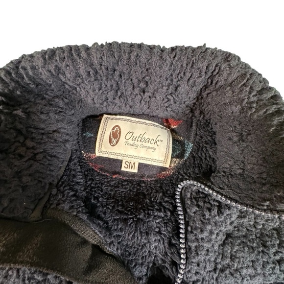 Outback Trading Abigail Henley Fleece Pullover Jacket Small Sherpa Aztec Cozy - Picture 4 of 12